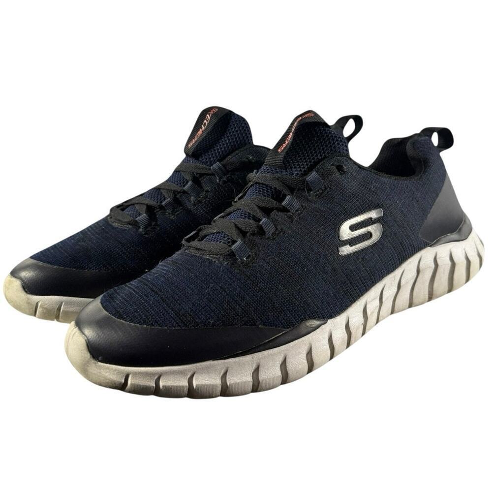 SKECHERS Overhaul Darosa Nylon Mesh Shoes Men Sneakers Size 10.5  Navy Blue